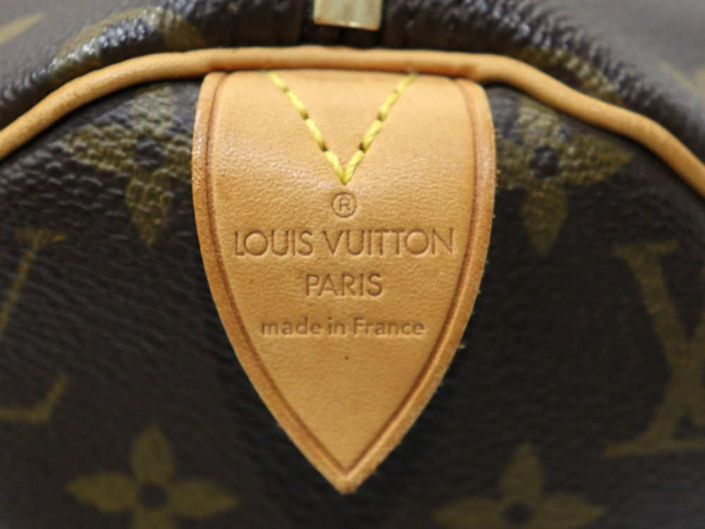 LOUIS VUITTON Speedy Monogram Canvas Brown Boston Bag Handbag